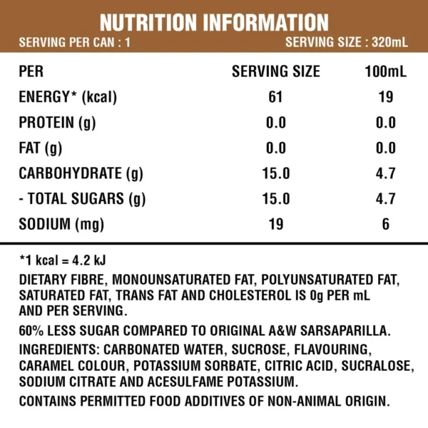 7704edfd3333fe7b82755acecc18a5b3.webp A&W Sarsaparilla 320ml x 12