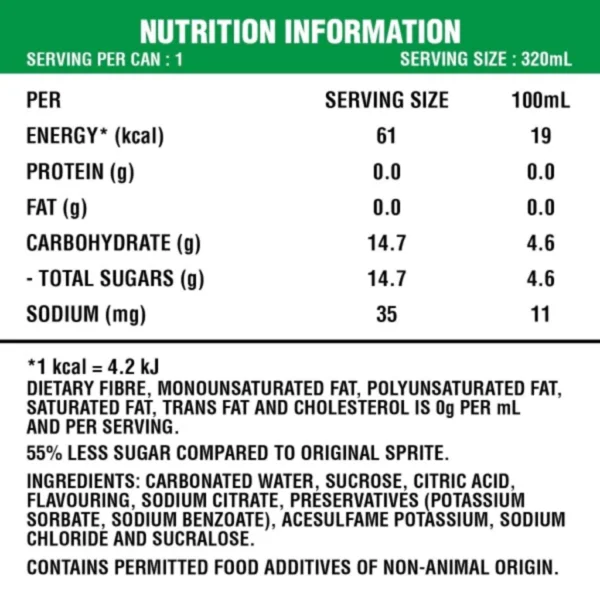 10 Carton Sprite Can 320ml x 12