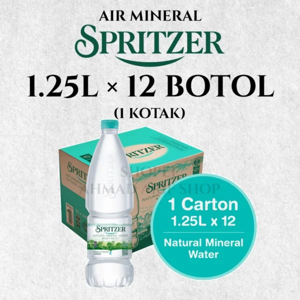 Spritzer Natural Mineral Water 1.25L